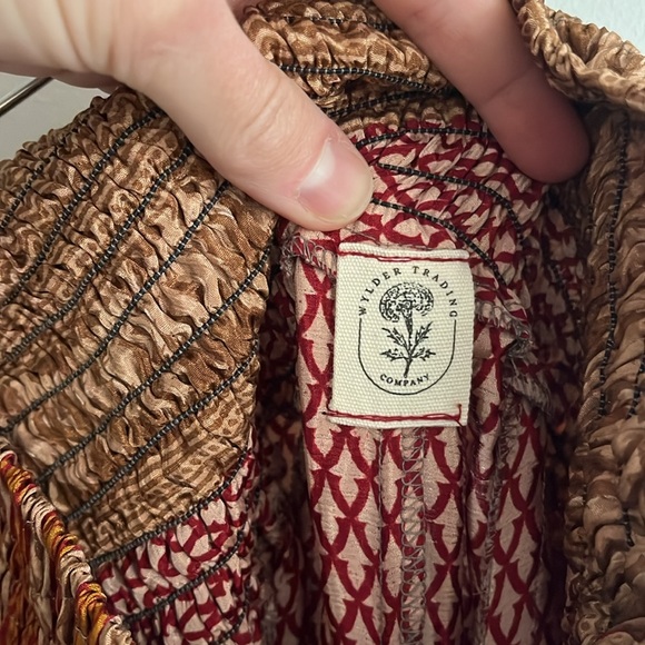 Sari Silk Wide Leg Pants - Picture 9 of 9